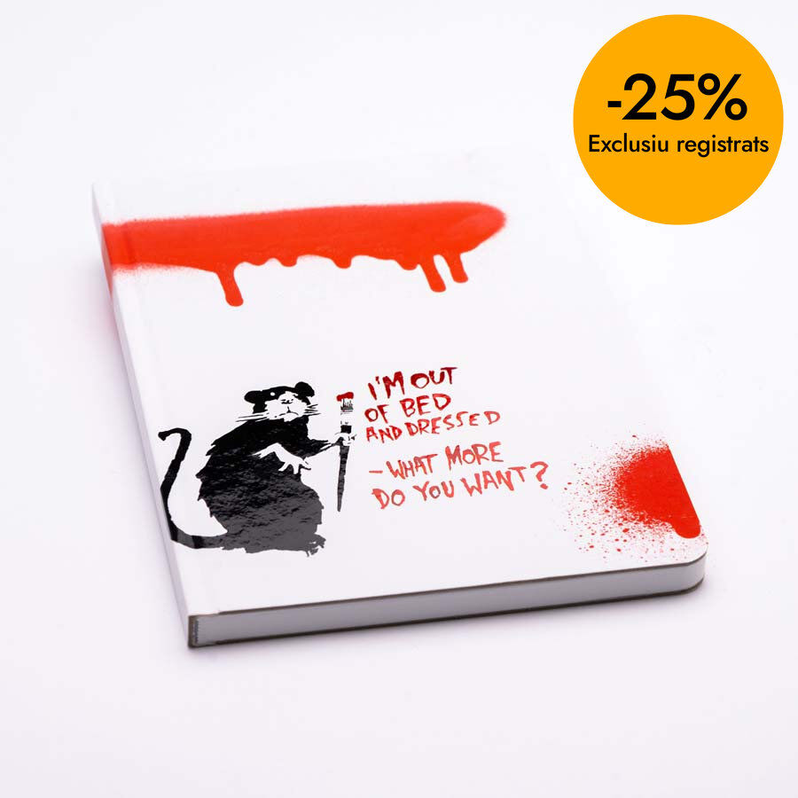 Bloc encuadernado 14x21cm Bansky Rata
