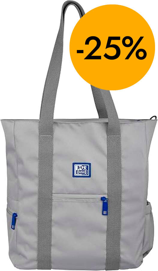 Tote Bag B-Trendy Oxford gris