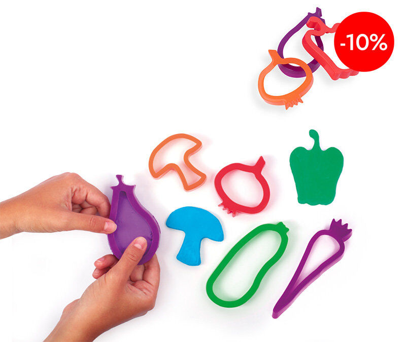 Moldes para pasta modelar Verduras Jovi 6u