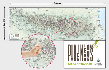 Pirineus - Mapa de rascar Pirineus - Mapa de rascar