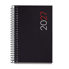 Agenda Miquelrius Espiral Caddy Dia P&agrave;gina Catal&agrave; 2027 City Negre