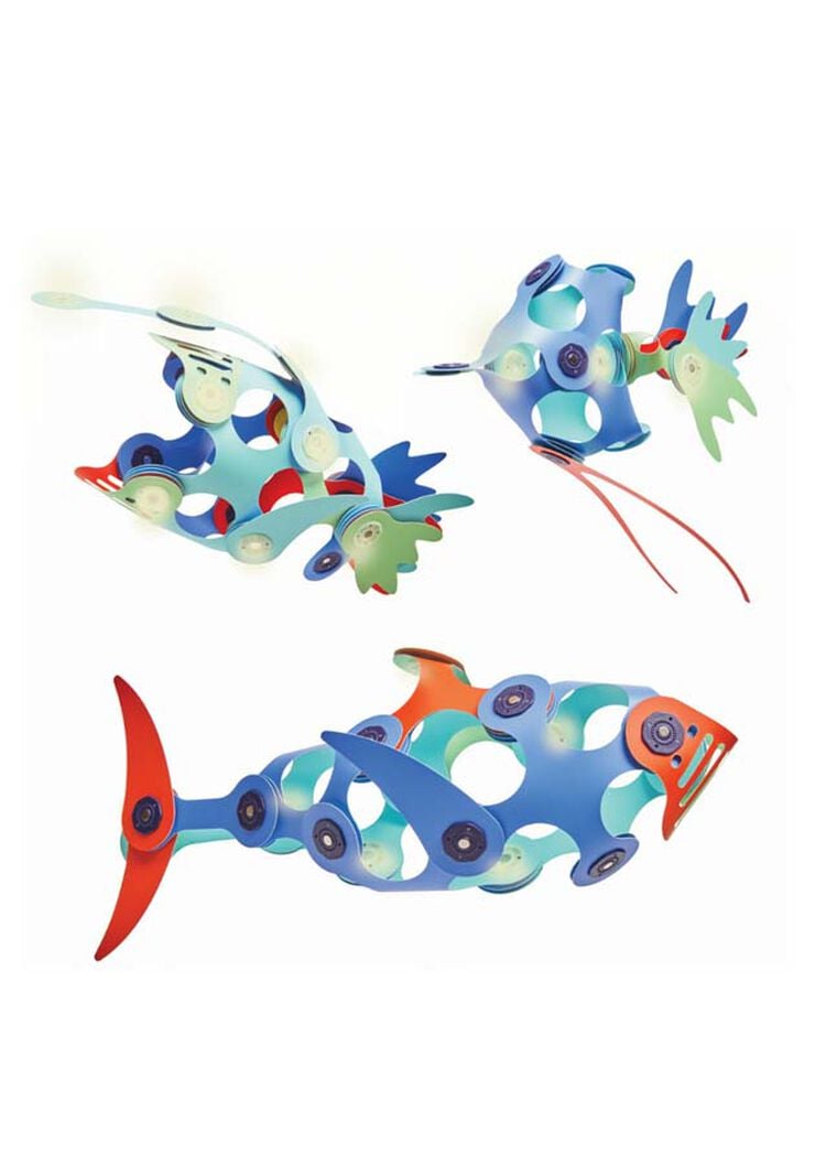 Construcción Magnética Clixo Criaturas Marinas 24 piezas