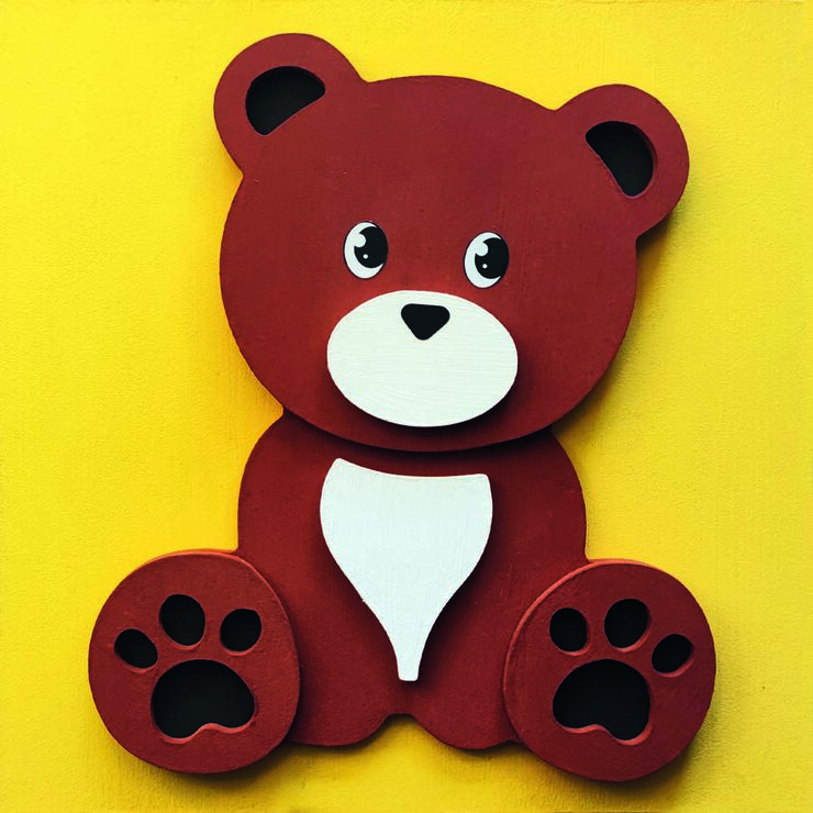 Kit Aladine Pinta Figura madera Oso
