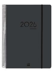 Agenda Finocam 16 mesos Ikon E40 dia/p&agrave;g mult 2025-26 negre