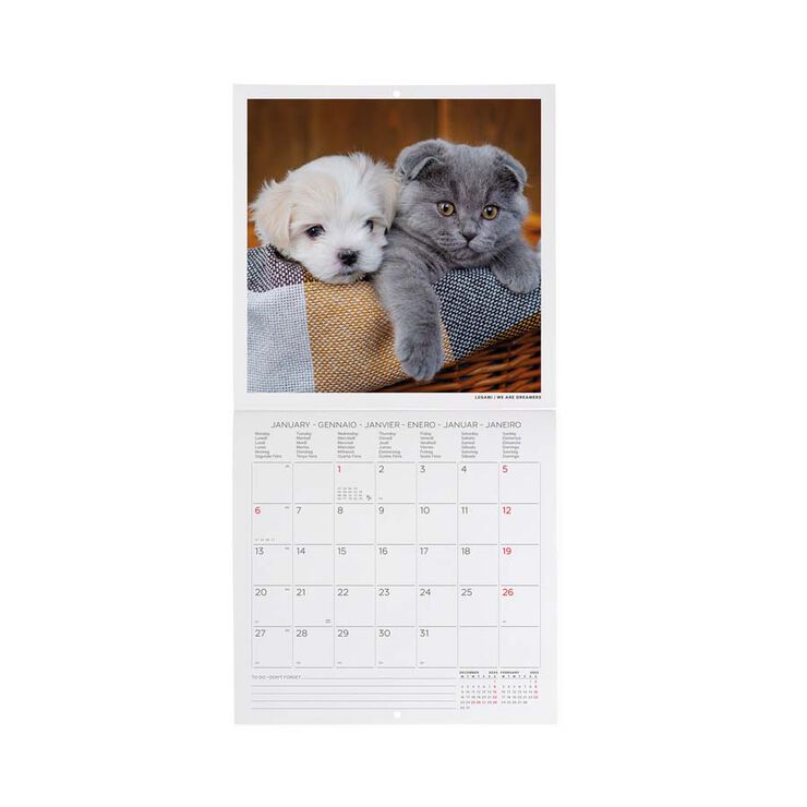 Calendario Pared Legami m/vista 2025 Best Friends