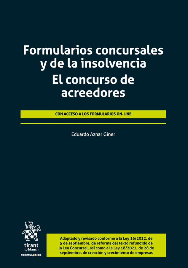 Formularios concursales y de la insolvencia. El concurso de acreedores