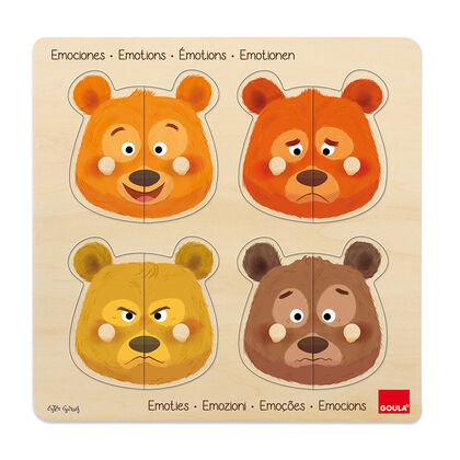 Encaje Puzzle Goula Emociones 8 piezas Encaje Puzzle Goula Emociones 8 piezas
