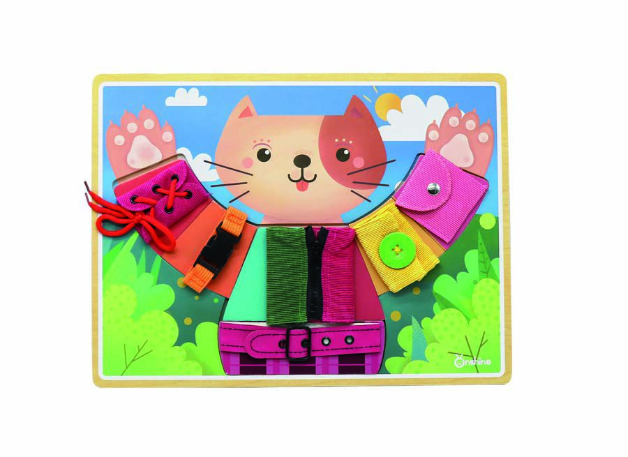 Gato con texturas y cierres