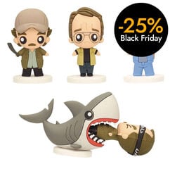 Set 4 Figures Goma Pokis Tiburón