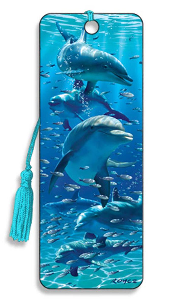 Marcapáginas 3D dolphins