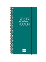 Agenda Finocam Opaque Semana Vista Horizontal 2027 Catal&aacute;n Verde