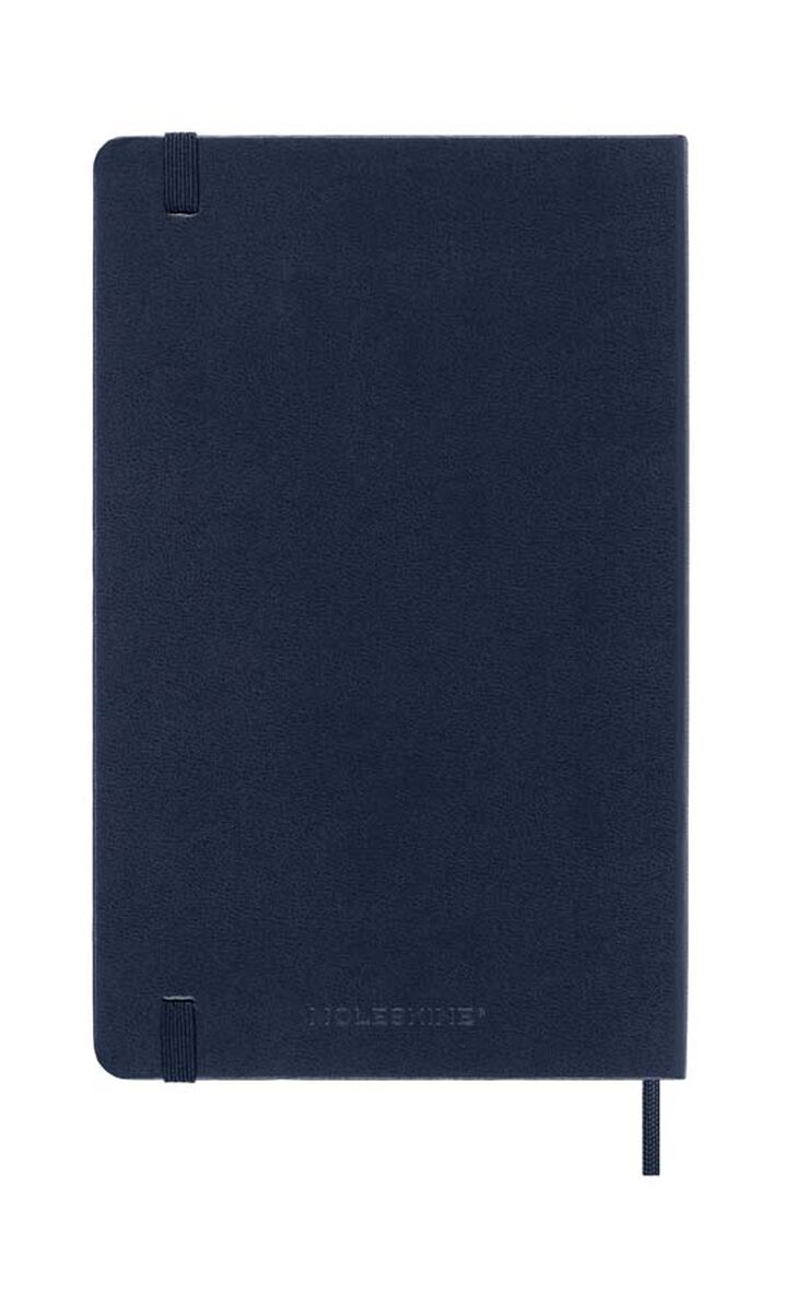 Agenda Moleskine 18 meses d&iacute;a/p&aacute;g L tapa dura azul