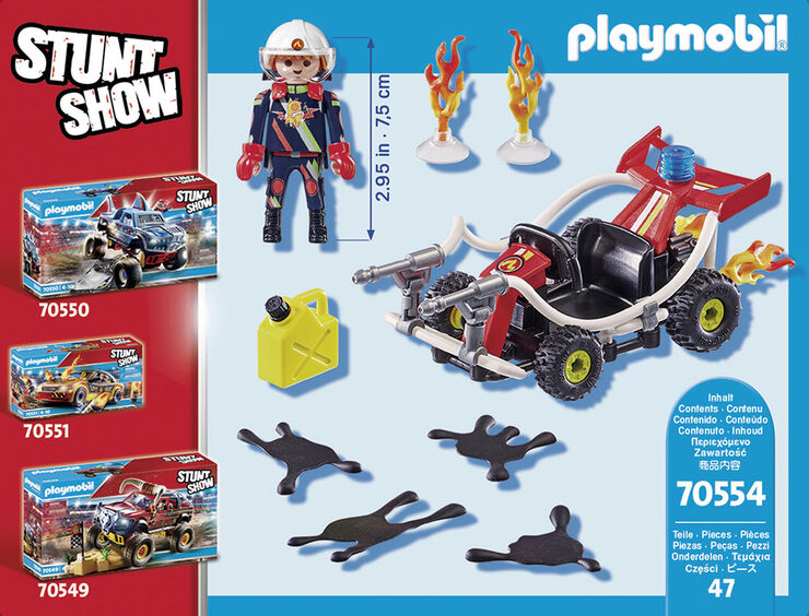 Playmobil Stuntshow Kart Bombero (70554)