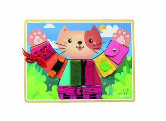 Gato con texturas y cierres