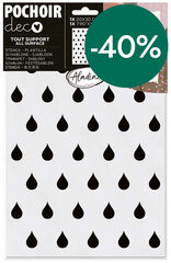 Plantilla Stencil Aladine 20x30cm Gotas