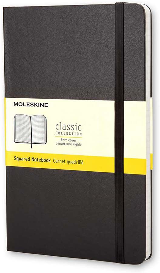 Libreta Moleskine P Negro Cuadro