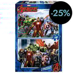 Puzle 2x100 piezas Avengers