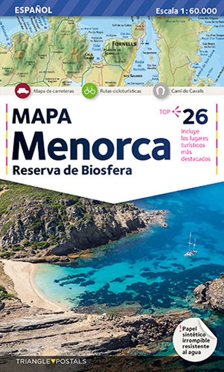 Mapa Menorca (castélano)