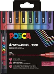 Rotuladores Posca PC-3M 0,9-1,3mm Purpurina 8 colores