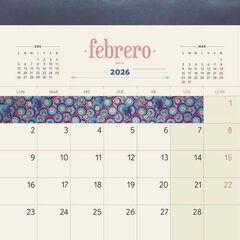 Calendario pared Jap&oacute;n Benjamin Lacombe castell&agrave; 2026
