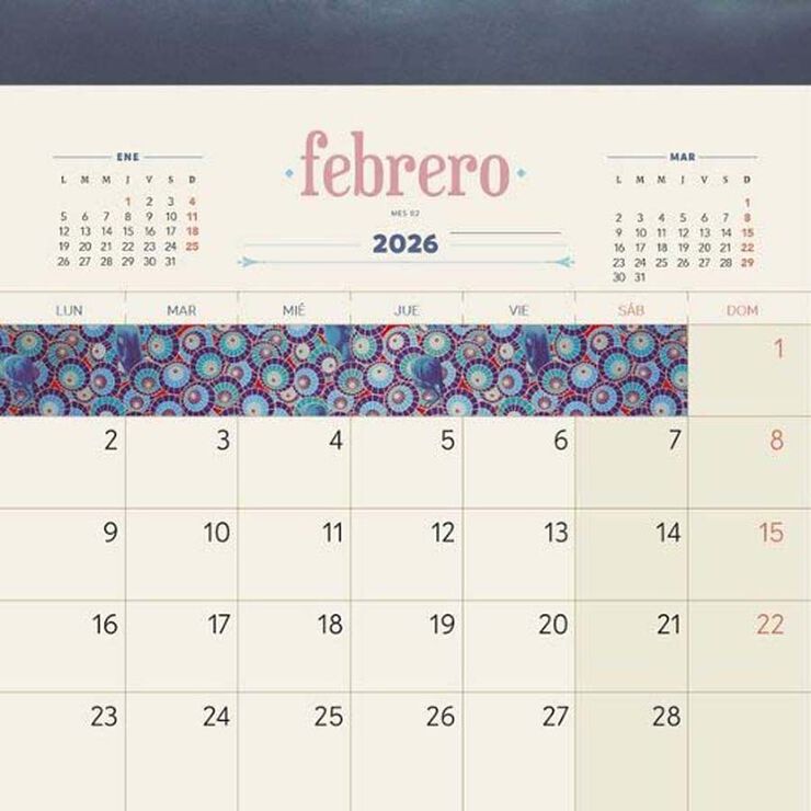 Calendario pared Jap&oacute;n Benjamin Lacombe castell&agrave; 2026
