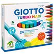 Rotulador Giotto Turbo Maxi, 24 colores