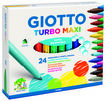 Rotulador Giotto Turbo Maxi, 24 colores