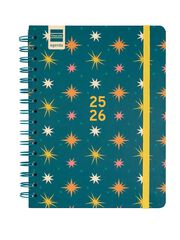 Agenda Finocam escolar Cosmo 1/4  sem/vista cat 2025-26 stars