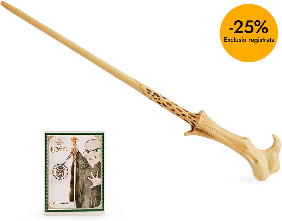 Varita de Voldemort 30 cm con Tarjeta de hechizo