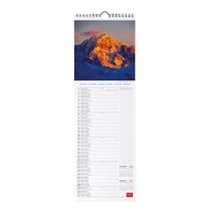 Calendario pared Legami 16X49 2024 Mountains