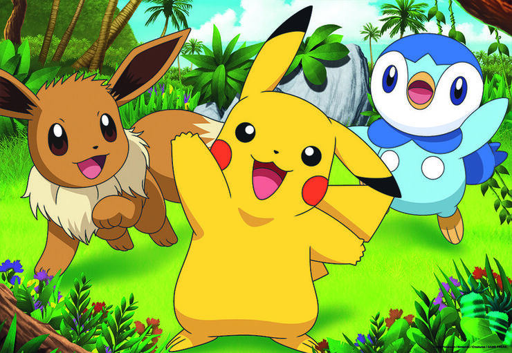 Puzle 2x24 piezas Pokémon Pikachu Amigos