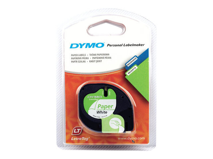 Dymo Tag Papel Blanco cinta para rotular