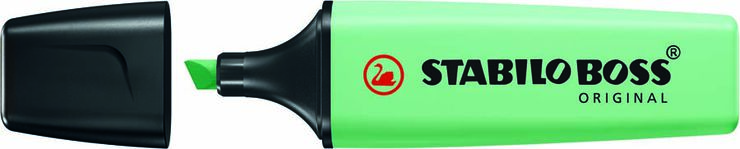 Marcador fluorescent Stabilo Boss pastel verd mint 10u