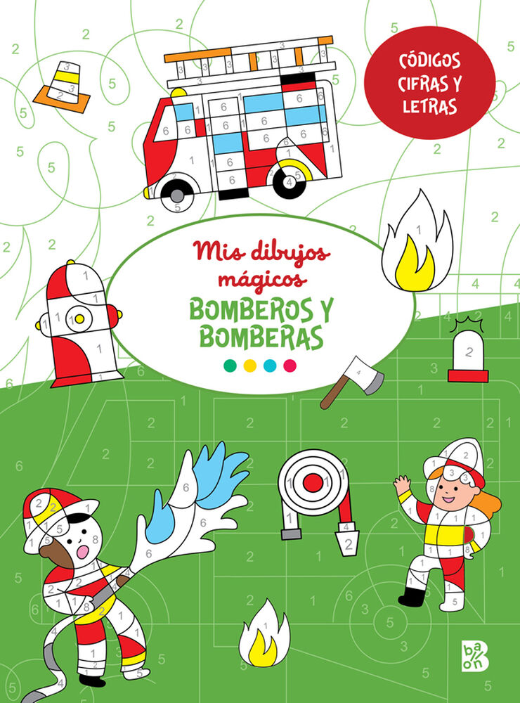 Mis dibujos mágicos - Bomberos y bombera