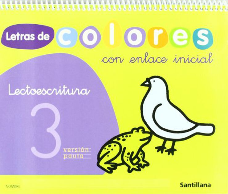 Lectoescritura 3 Letras Colores