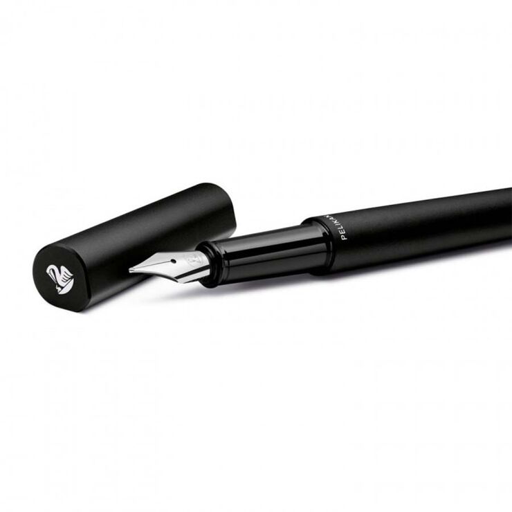 Pluma Pelikan Ineo roca negro caja metal