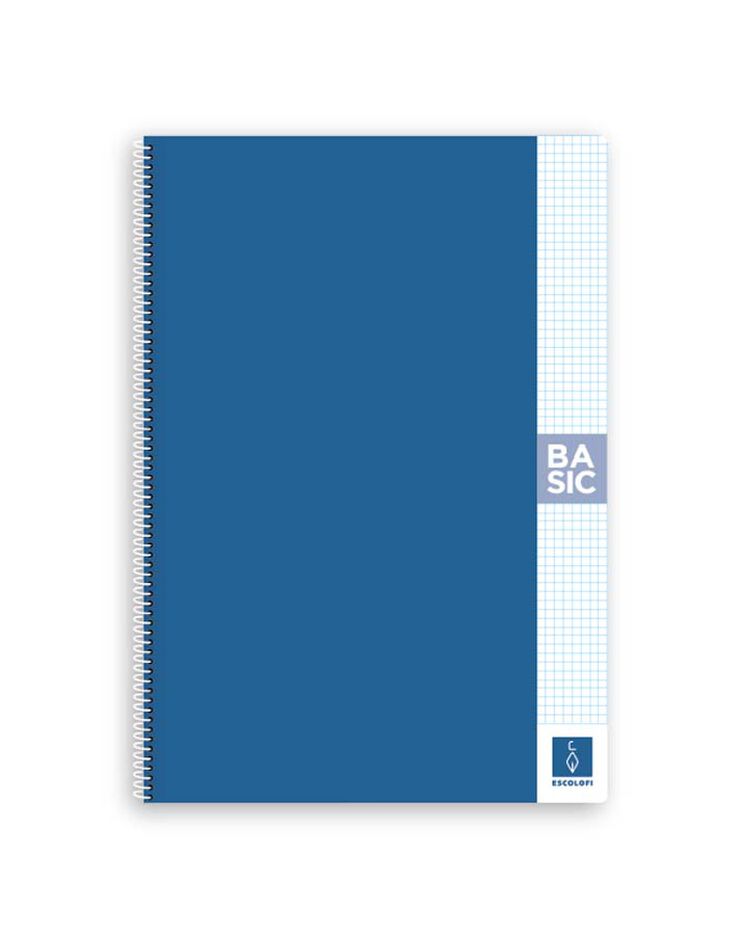 ESPIRAL ESCOLOFI A4 4x4 80H AZUL