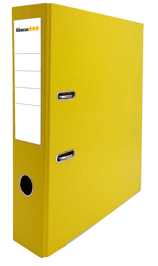 Arxivador palanca Abacus A4 llom ample groc
