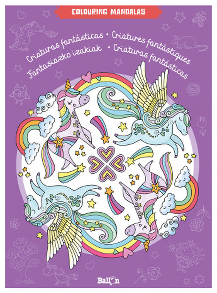 Colouring mandalas - Criaturas fant&aacute;stic