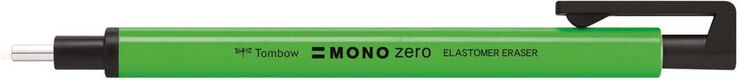 Portagomas Tombow Mono Zero verde neón
