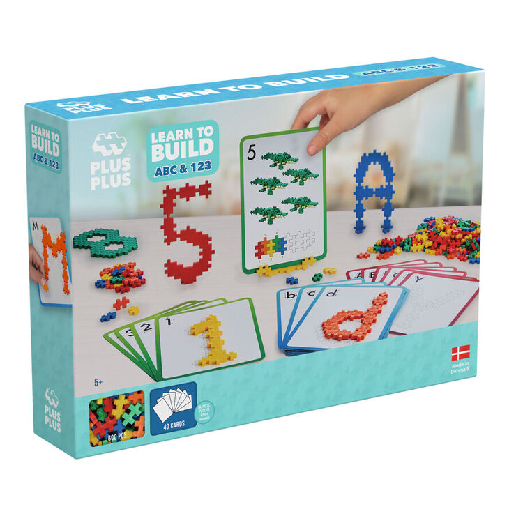 Plus-Plus Learn to build: Abc & 123 600 peces