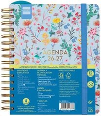 Agenda Profesor Design | 1/4 Semana Vista, Castellano (2026-2027) &ndash; Flower