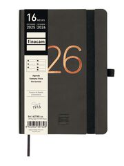 Agenda Finocam 16 meses Capri F4 sem/vista cas 2025-26 negro
