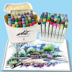 Estuche 40 Rotuladores alcohol Roymart Artist Brush