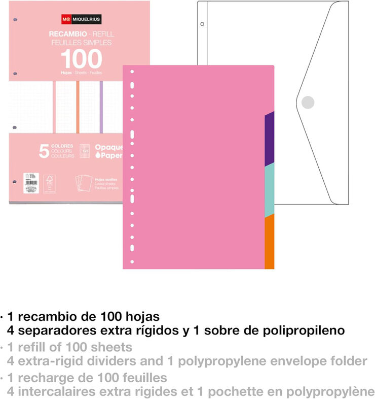 Carpebloc Polyfoam A4 Gradient Rosa y Azul
