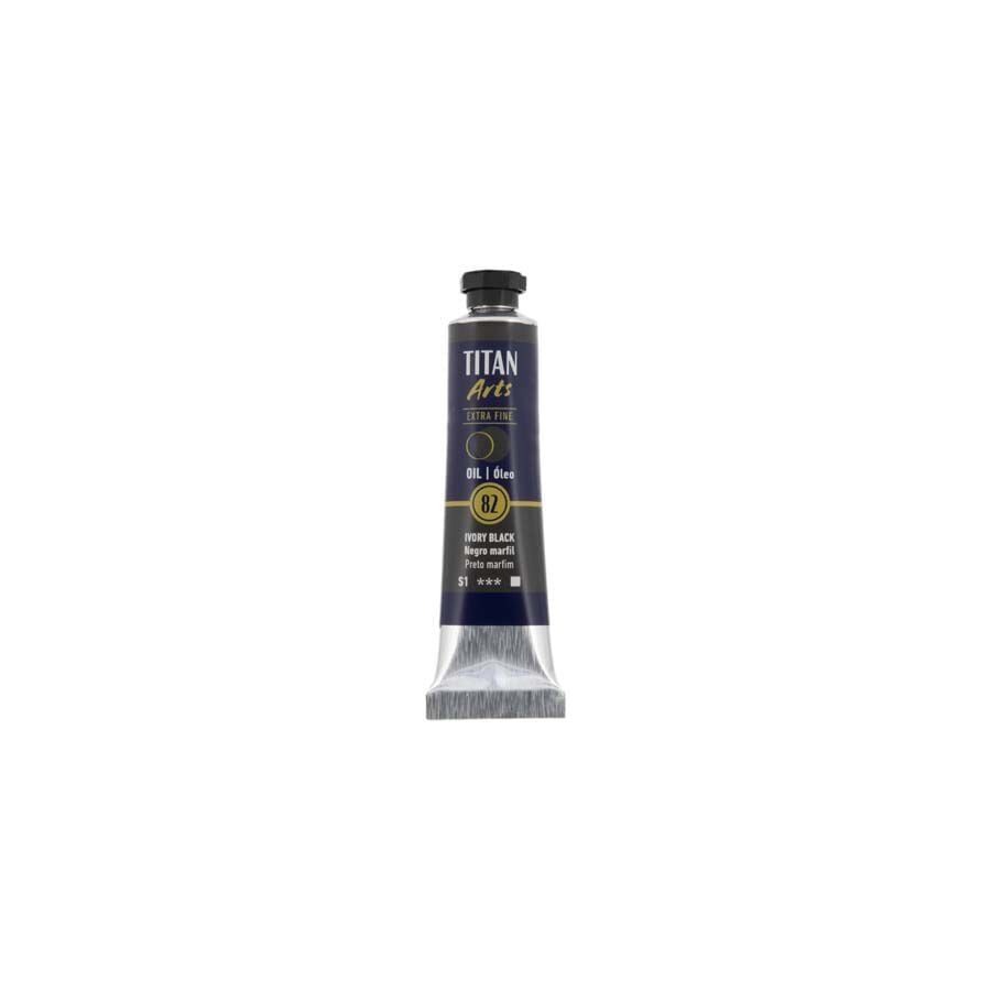 Pintura al &oacute;leo Titan 20ml negro marfil