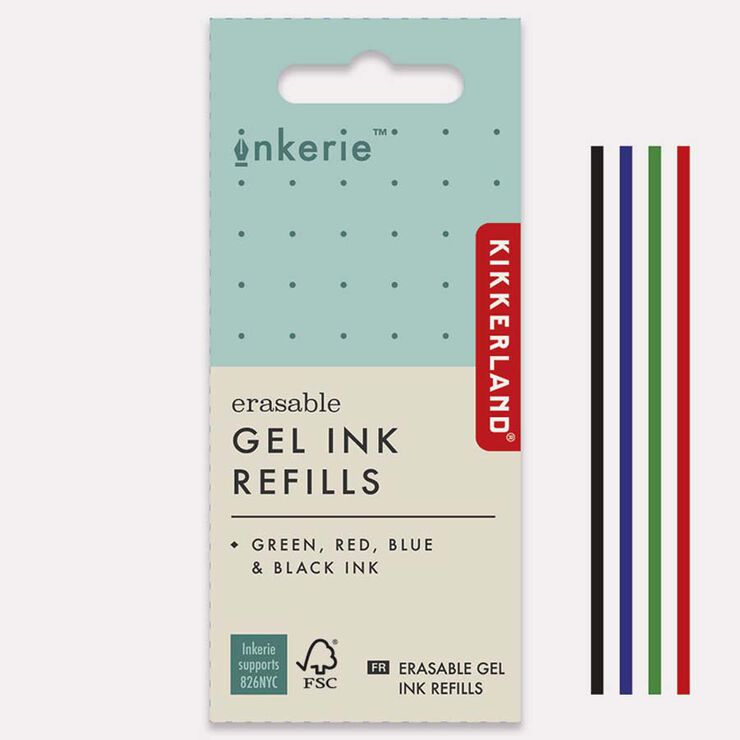 Recambio Bol&iacute;grafo borrable 4 Colores Kikkerland