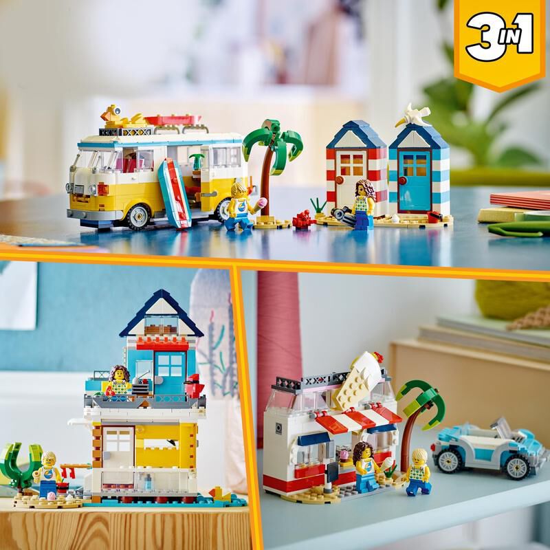 Lego creator furgoneta de playa deals