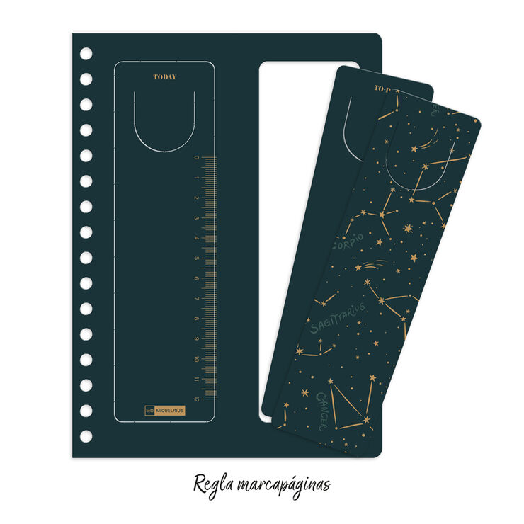 Agenda Miquelrius Plus Wire-O Dia P&agrave;gina Multiling&uuml;e Constellation 2027 Multicolor