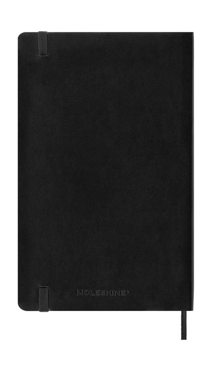 Agenda Moleskine 12m día/pág 2025 L negro